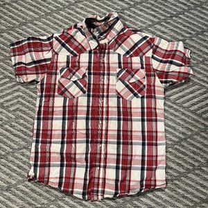 Levi's Levi Strauss Western Snap Shirt - plaid cotton - sz Large